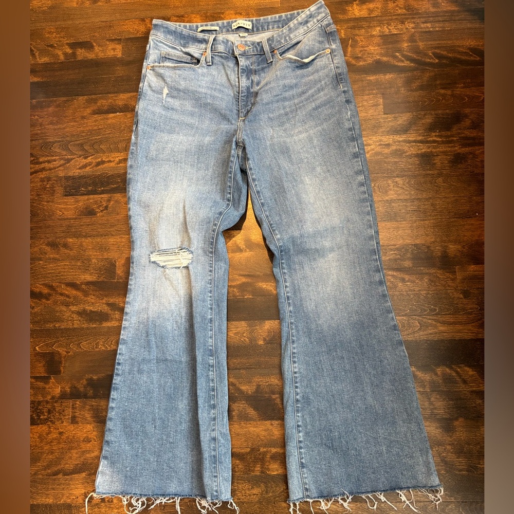 AVA&VIV flare high rise jeans
